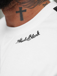 Pánské Tričko Bílé OZONEE O/QQ1195