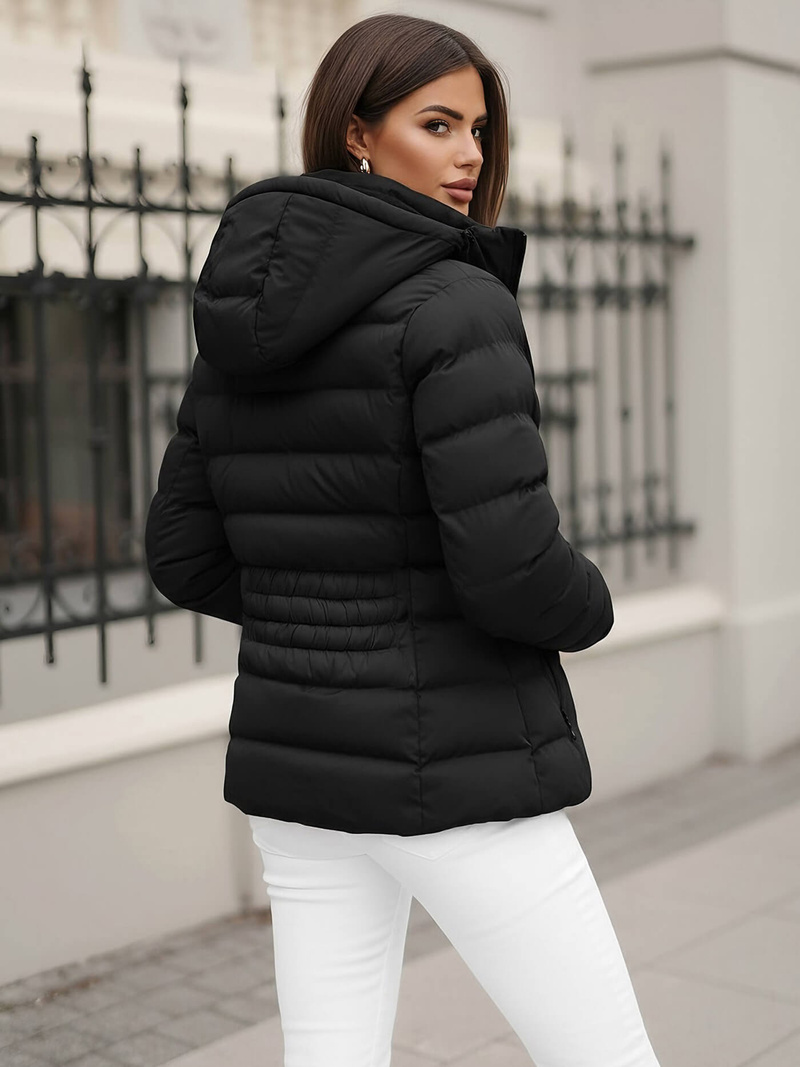 Dámská Bunda Černá OZONEE JS/M769/392Z