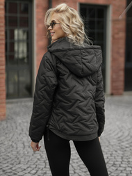 Dámská Bunda Černá OZONEE JS/16M9315/392AZ