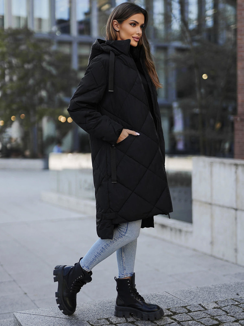 Dámská Bunda Černá OZONEE JS/5M3168/392