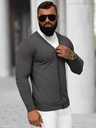 Pánský Svetr Grafitové OZONEE NB/MM6006/3Z