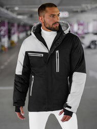 Pánská Zimní Bunda Černo-Šedá OZONEE JS/91M9903/92