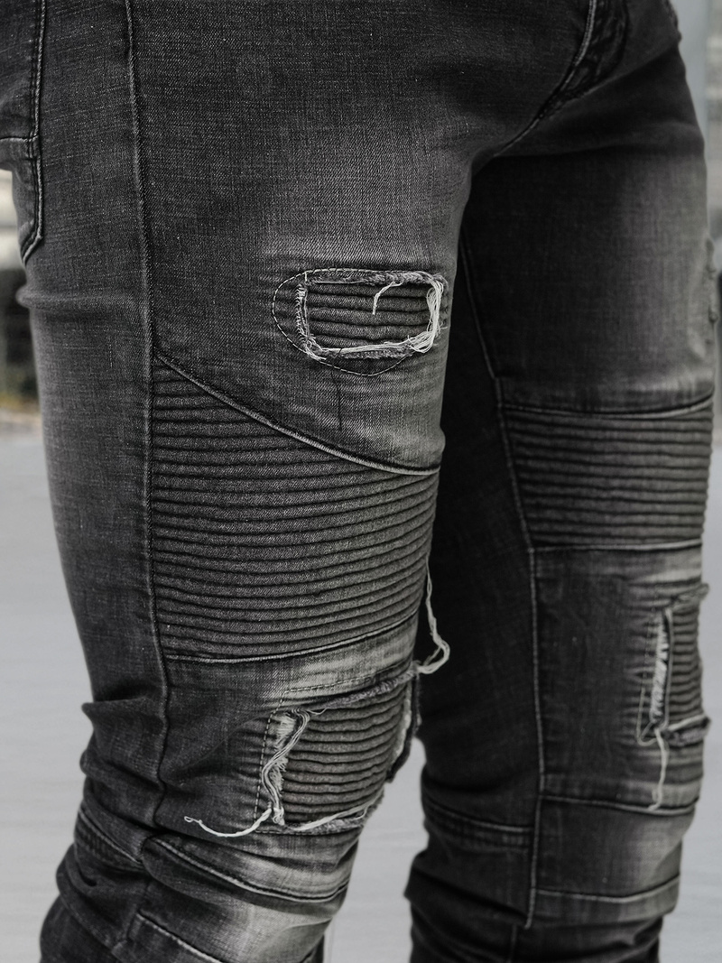 Pánské Džíny Černé OZONEE NB/MP0142NZ