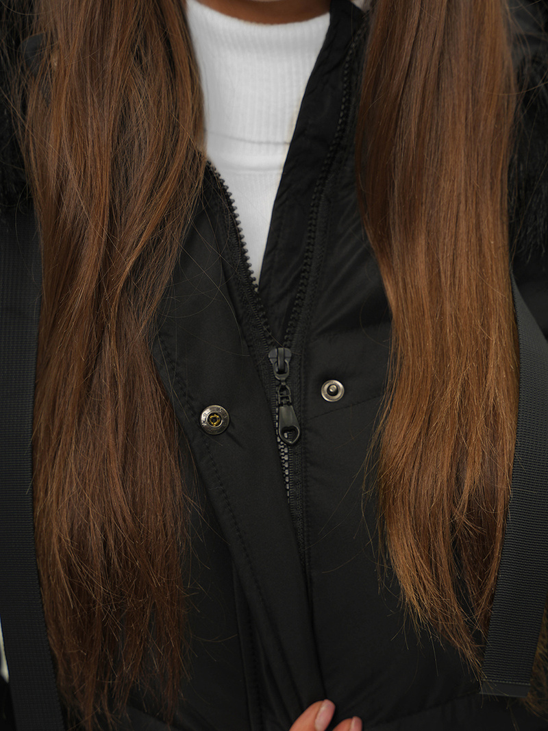 Dámská Bunda Černá OZONEE JS/M731/392