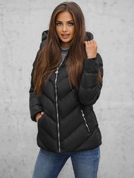 Dámská Bunda Černá OZONEE JS/M725/392Z