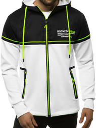 Pánská Mikina Bílá OZONEE JS/DD20122