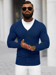 Pánský Svetr Tmavě-Modrý OZONEE NB/MM6006/5Z