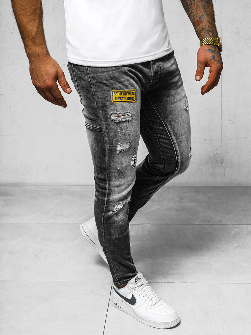 Pánské Džíny Černé OZONEE NB/MP0047NZ