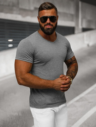 Pánské Tričko Grafitové OZONEE JS/712007Z