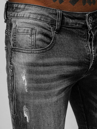 Pánské Džíny Černé OZONEE NB/MP007NZ