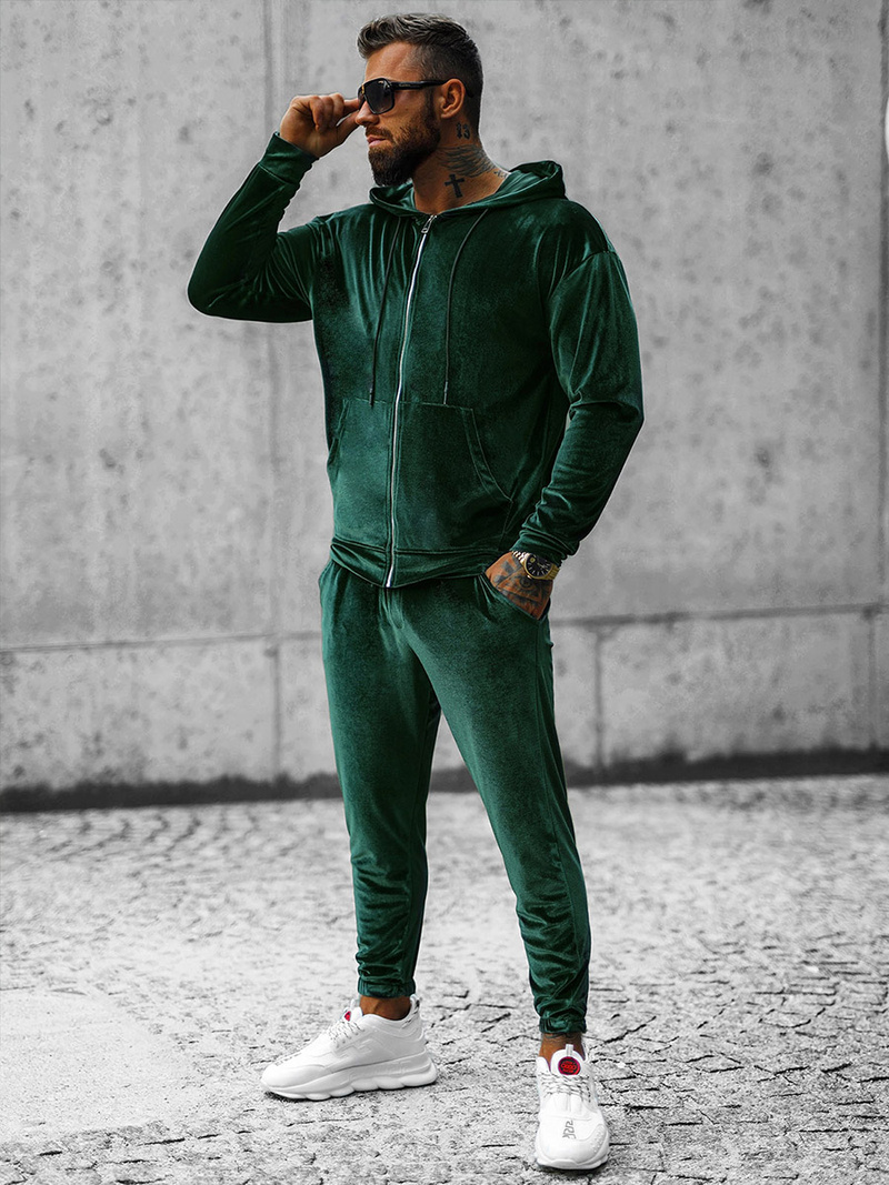 Pánská Tepláková Souprava Zelený OZONEE O/D8160/9157