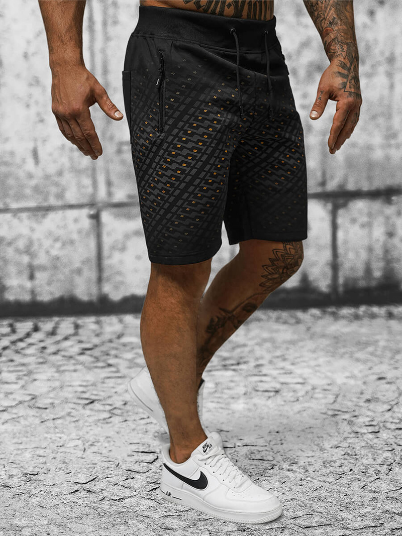 Pánské Kraťasy Černé OZONEE JS/8K1129/3