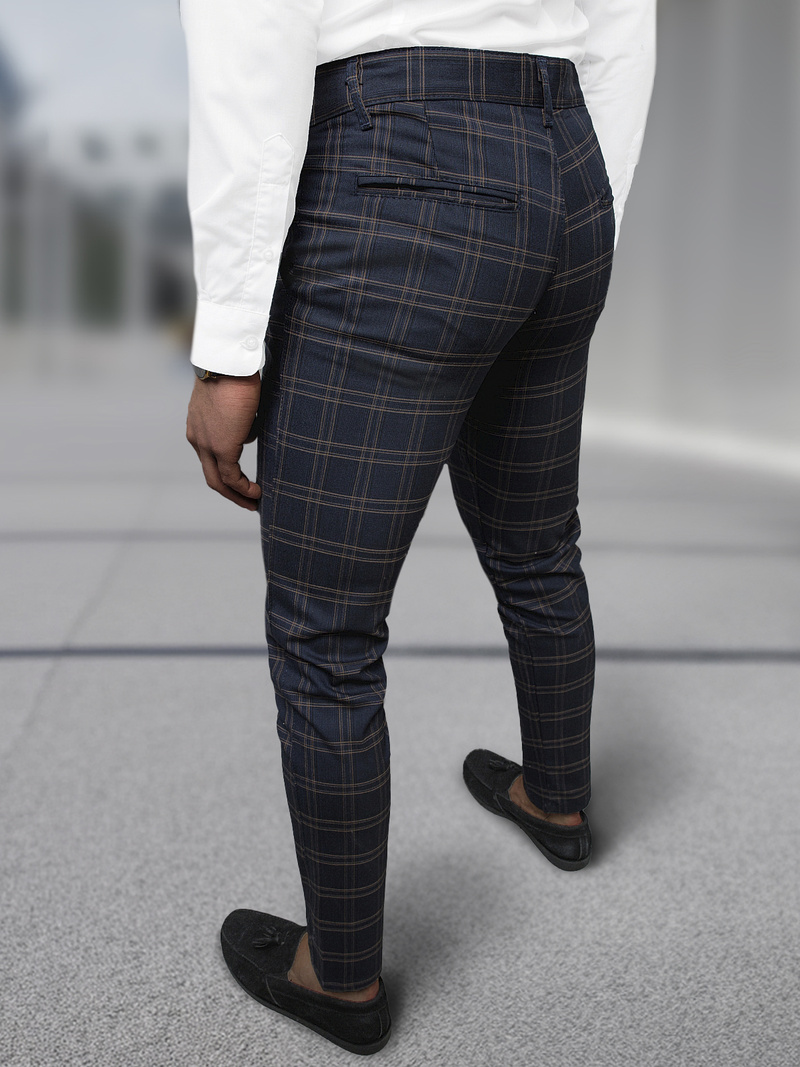 Pánské Chino Kalhoty Námořnické Modré OZONEE DJ/5632