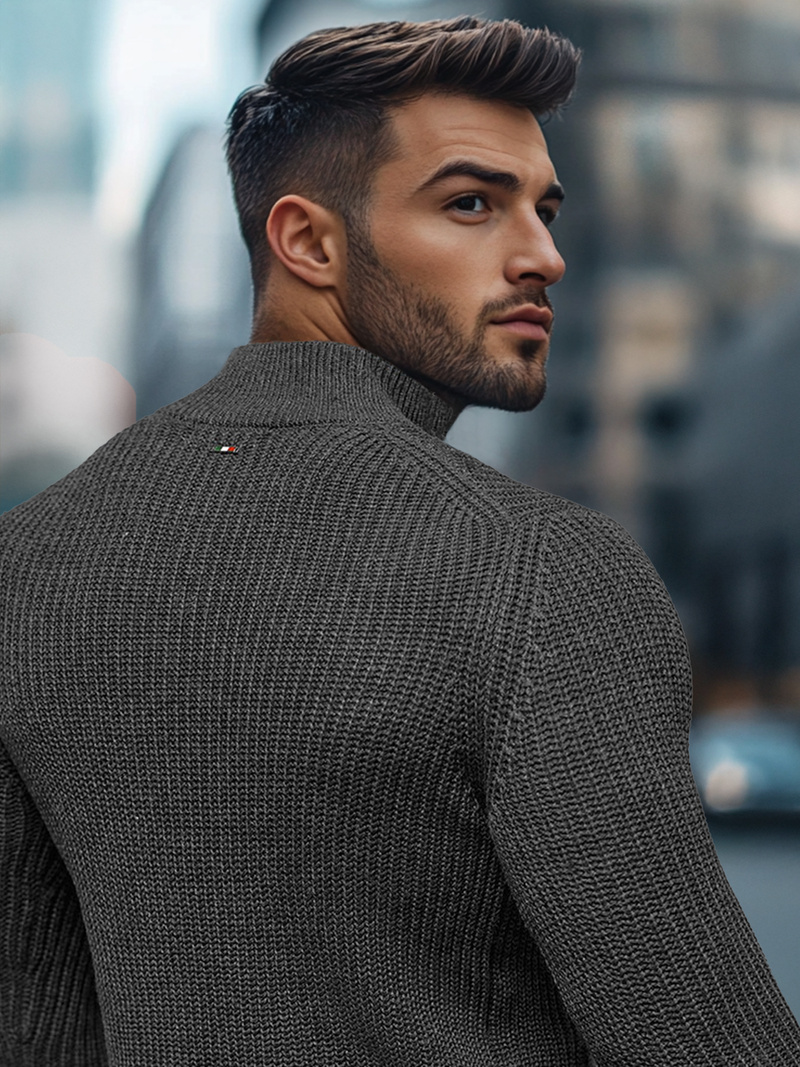 Pánský Svetr Grafitový OZONEE NB/MM6020/3Z