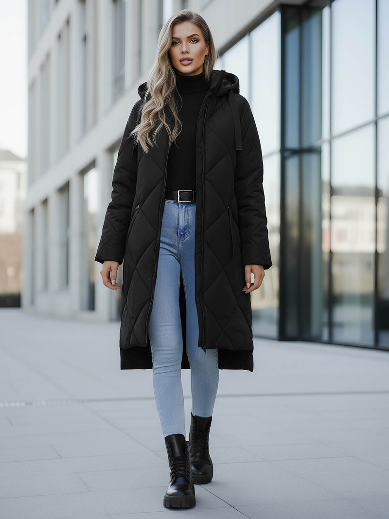 Dámská Bunda Černá OZONEE JS/5M3168/392Z