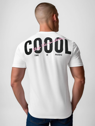 Pánské Tričko Bílé OZONEE O/T1278/1Z