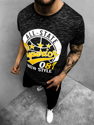 Pánské Tričko Černé OZONEE JS/KS2043Z