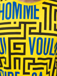 Pánské Tričko Žluté OZONEE JS/KS2020Z