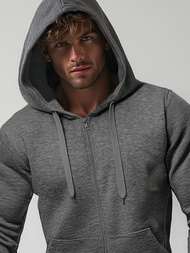 Pánská Mikina Tmavě-Šedá OZONEE JS/2008