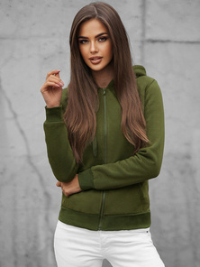 Dámská Mikina Khaki OZONEE JS/W03Z