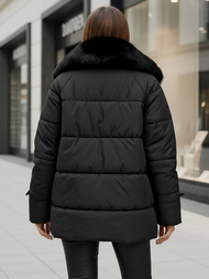 Dámská Bunda Černá OZONEE JS/16M9185/392Z