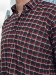 Pánská Košile Vínová OZONEE V/V176