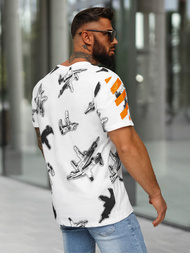 Pánské Tričko Bílé OZONEE O/MPO3471