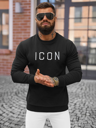 Pánská Mikina Černá OZONEE O/D7394Z