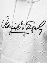 Pánská Mikina Bílá OZONEE JS/3B572