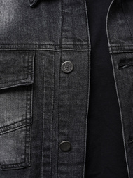Pánská Džínová Bunda Černá OZONEE NB/MJ521N