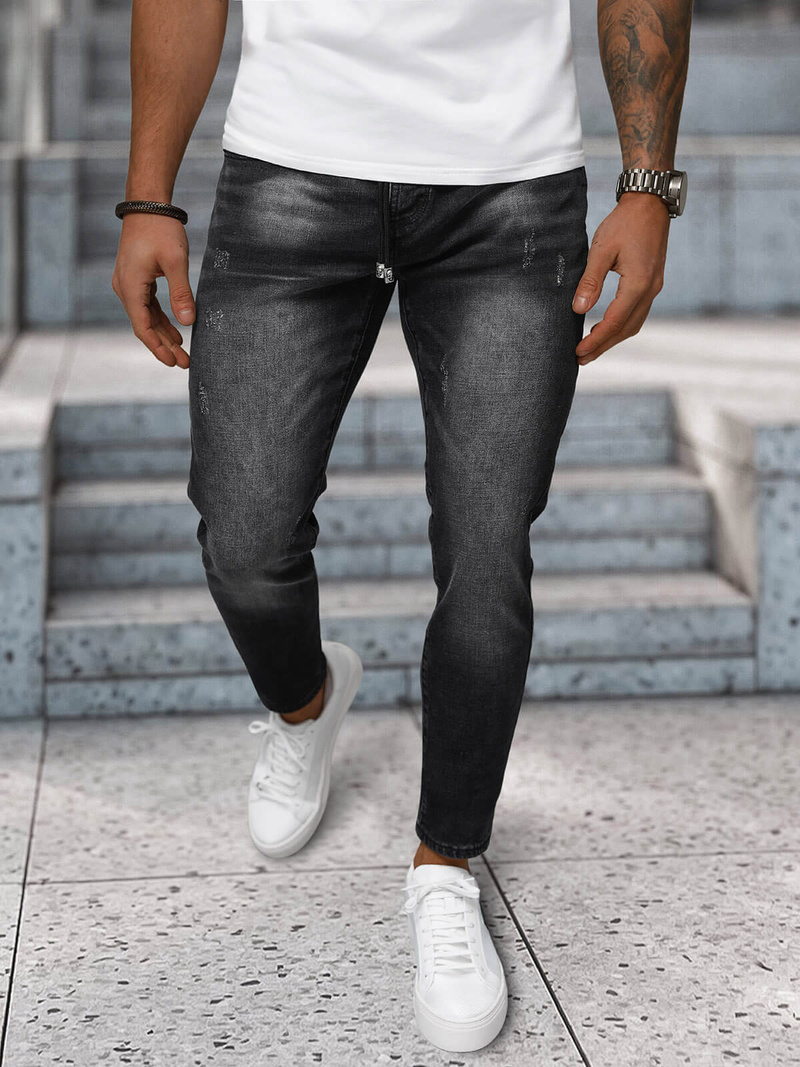 Pánské Džíny Černé OZONEE NB/MP0063/1N