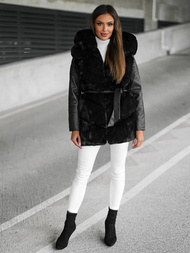 Dámská Bunda Černá OZONEE JS/11Z8090Z