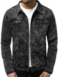 Pánská Džínová Bunda Černá OZONEE V/19320