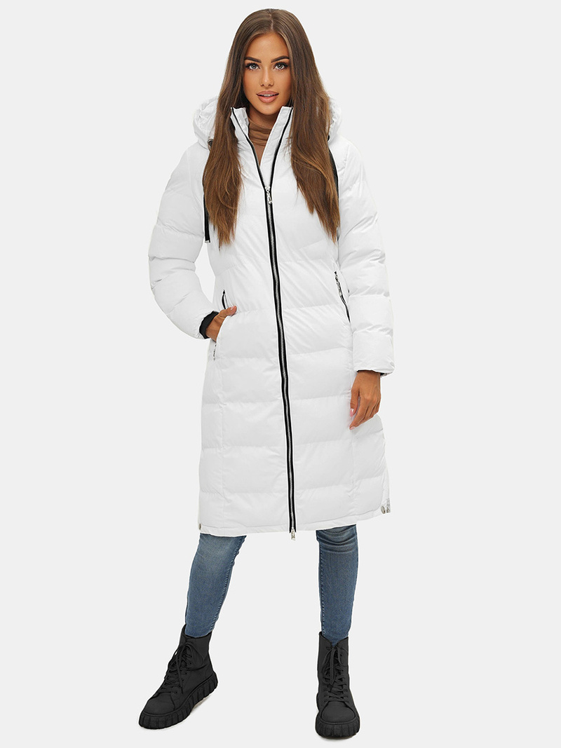 Dámská Bunda Bílá OZONEE JS/M736/281Z