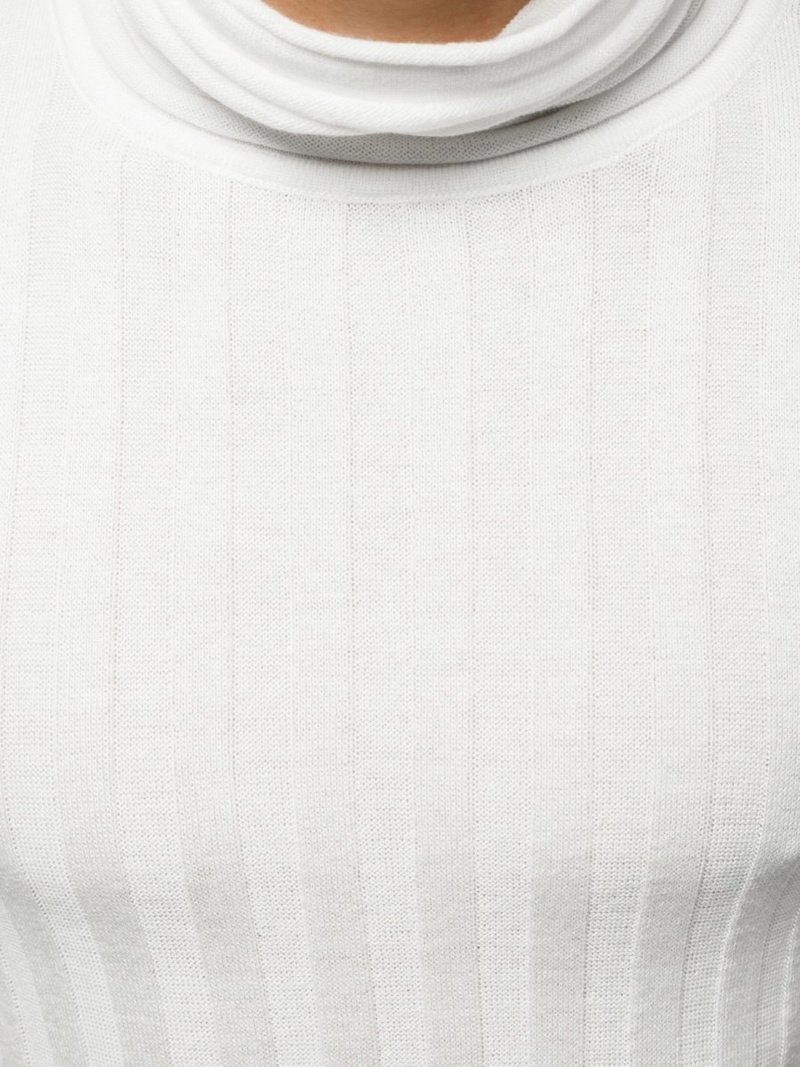 Pánský Svetr Bílý OZONEE L/2294