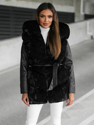 Dámská Bunda Černá OZONEE JS/11Z8090Z