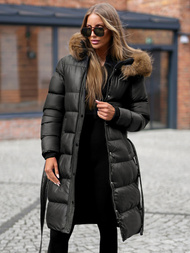 Dámská Bunda Černá OZONEE JS/5M3298/392Z