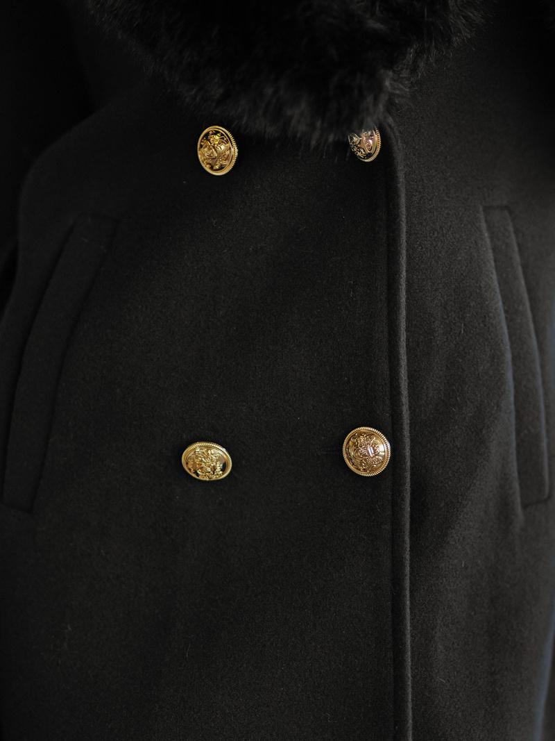 Dámský Kabát Černé OZONEE JS/61M8509/392