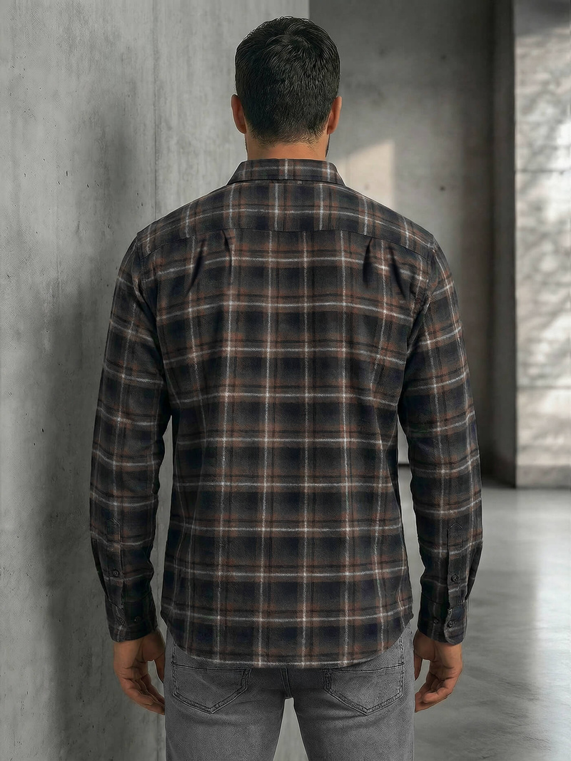 Pánská Košile Námořnická Modřá OZONEE V/V177Z