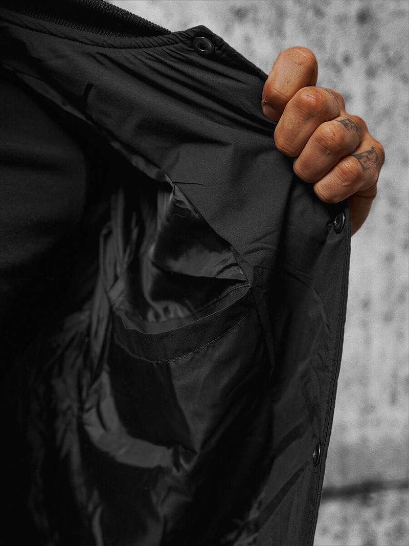 Pánská Bunda Černá OZONEE JS/84M3020/392