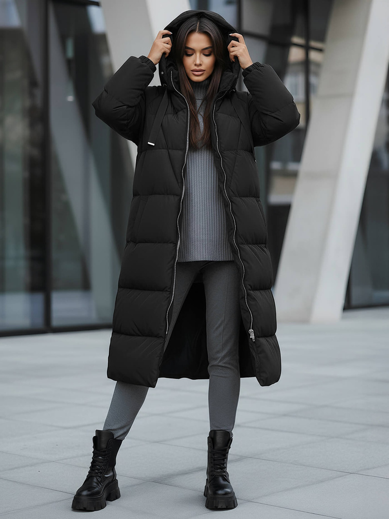 Dámská Bunda Černá OZONEE JS/5M3163/392Z