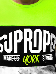 Pánské Tričko Zelené OZONEE JS/KS1974