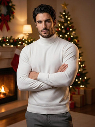 Pánský Svetr Bílé OZONEE V/V24504Z