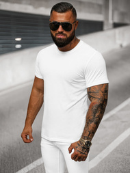 Pánské Tričko Bílé OZONEE O/T1277/1