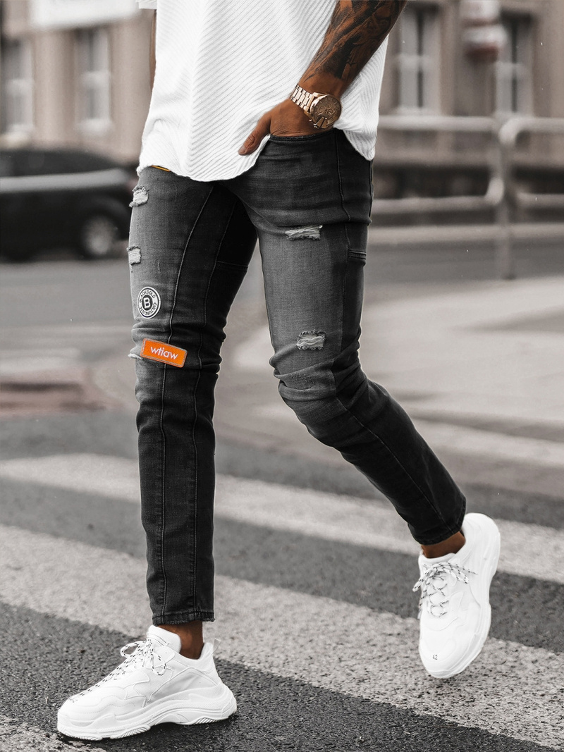 Pánské Džíny Černé OZONEE NB/MP0047NZ