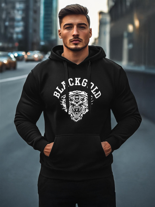 Pánská Mikina Černá OZONEE NB/MF2007Z