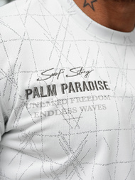 Pánské Tričko Bílé OZONEE O/QQ1530