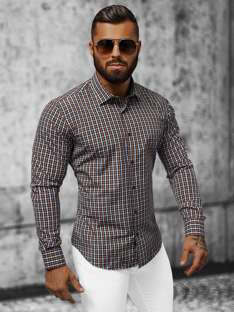 Pánská Košile barevná OZONEE O/0422Z