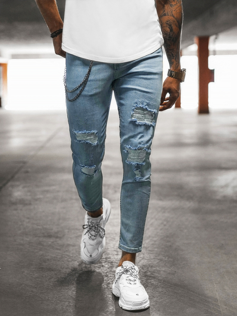 Pánské Džíny Světle-Modré OZONEE DP/202