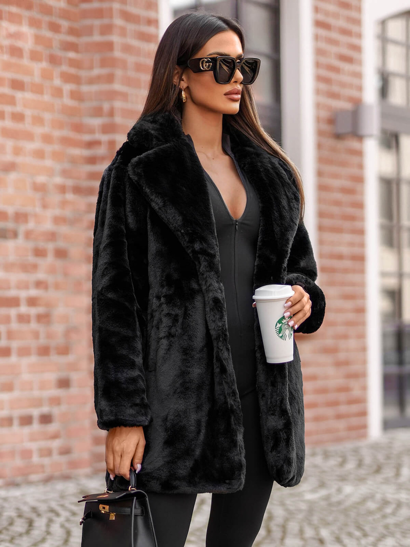 Dámská Bunda Černá OZONEE JS/11Z8168